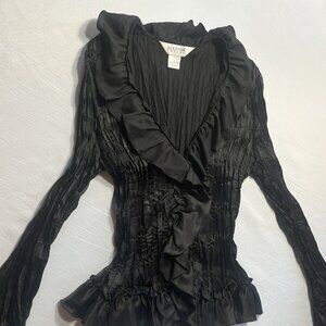 ALLISON TAYLOR BLACK BLOUSE-LG
